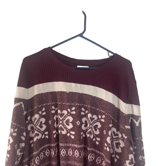 Maurices Women's Plus Size XXL Fair Isle Red Holiday Winter‎ Sweater - Picture 3 of 10